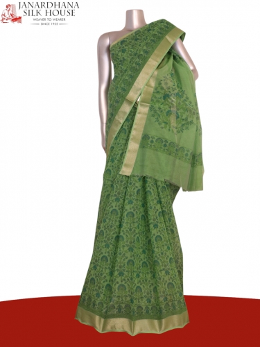 Printed Pure Cotton Saree